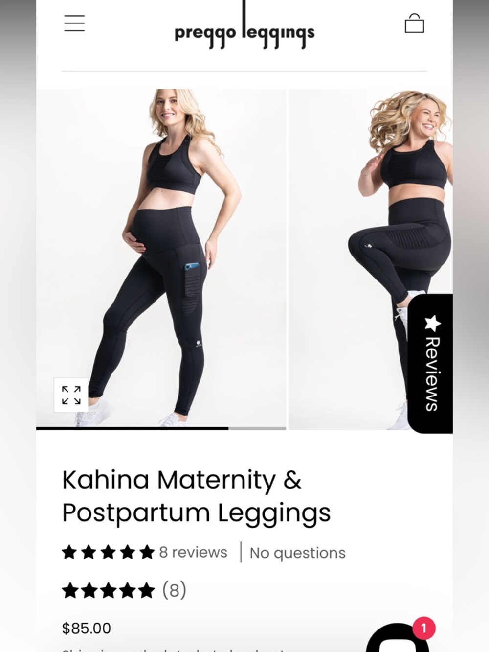 Maternity & Postpartum Pocket Leggings